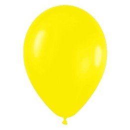 Articulo Globos Látex R12 Amarillo Sólido de 30cm aprox (50 ud) de ...