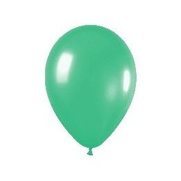 Articulo Globos Látex R12 Verde Sólido de 30cm aprox (50 ud) de Sem...