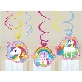 Decoración colgante Unicornio (3x2)