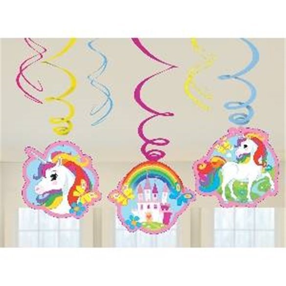 Decoración colgante Unicornio (3x2)