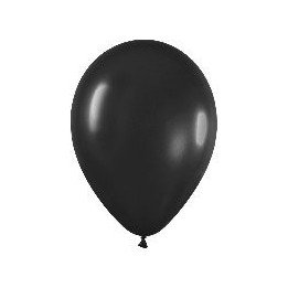 Articulo Globos Látex R12 Negro Sólido de 30cm aprox (50 ud) de Sem...