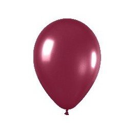 Articulo Globos Látex R5 Color Vinotinto Metalizado de 13cm aprox (...