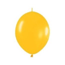 Articulo Globos Látex Link-o-Loon Amarillo Metalizado de 13cm aprox...
