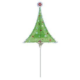 Globo Pino de Navidad Palito sin inflar