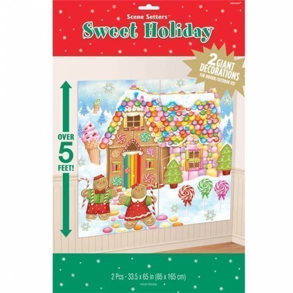Decoracion Pared Casita Dulce de Navidad670231 Amscan