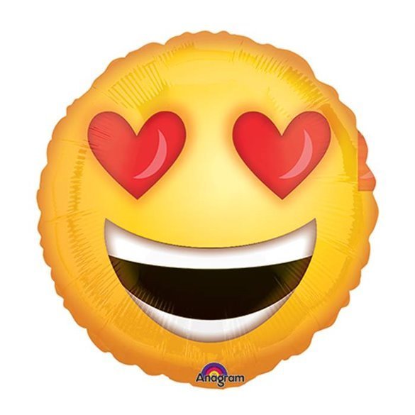 Globo Emoji Enamorado Palito sin inflar