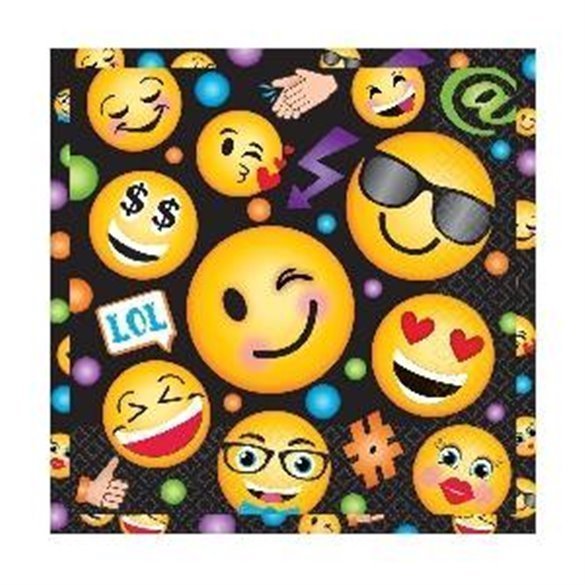 Servilletas Emoji Black (16)511681 Amscan