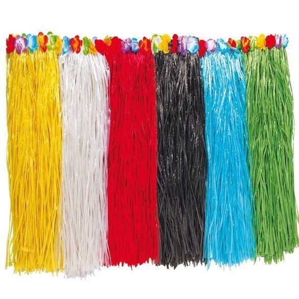 Falda Hawaiana colores surtidos 90cm Falda Hawaiana colores surtidos 90cm