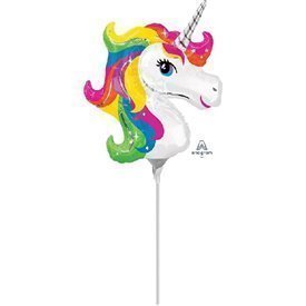 Globo Unicornio palito sin inflar