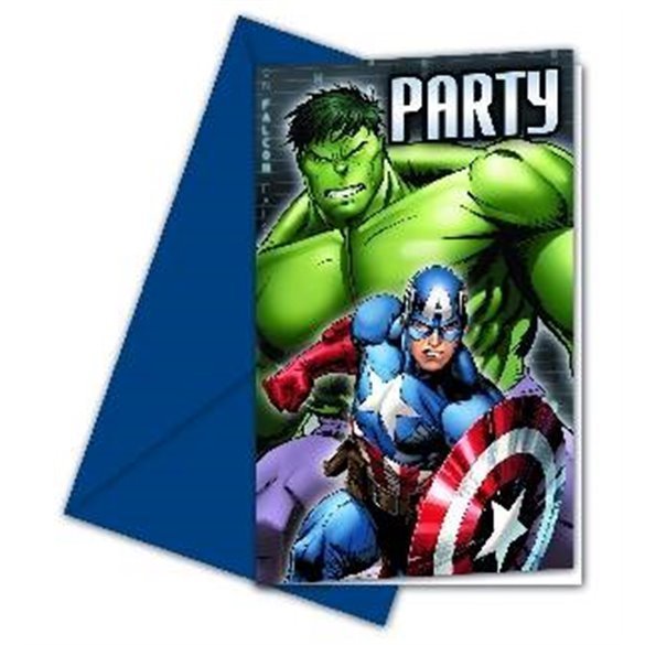 Invitaciones Los Vengadores Heroes (6)84653 Procos