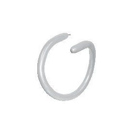 Globos Moldeables (260) Plata Satín de 150cmx5cm (50 ud)