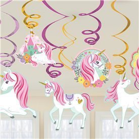 Decoracion Colgante Unicornio Magico (6x2)