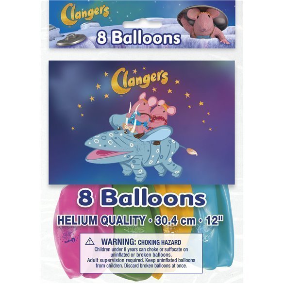 Globos latex Clangers (8)UN-49085 Unique