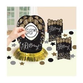 Centro de mesa Happy Birthday personalizable
