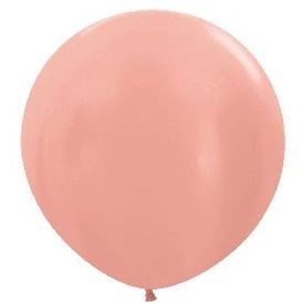 Globos Látex R36 Rosa Dorado Metalizado de 90cm aprox (10 ud)