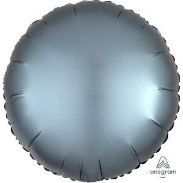Globo Circulo color satin Azul Acero de 45cm