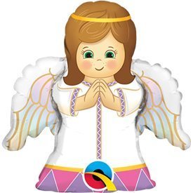 Globo Angel Baby niña palito 35cm sin inflar