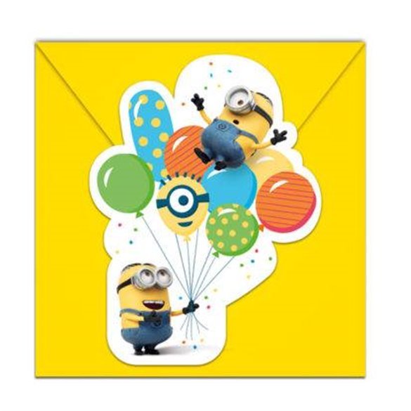 Invitaciones Minions Balloons (6)