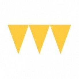 Banderines Triangulos Color Amarillo (4,5 m aprox)