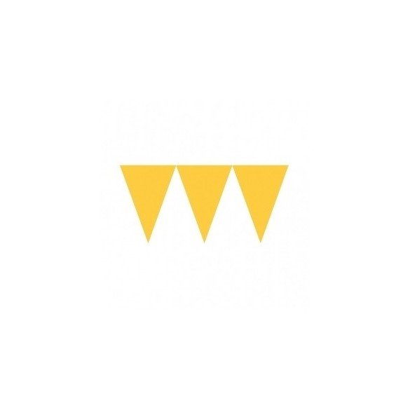 Banderines Triangulos Color Amarillo (4,5 m aprox)
