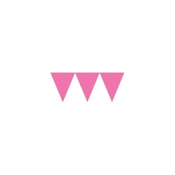 Banderines Triangulos Color Rosa (4,5 m aprox)