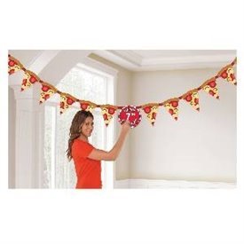 Banderin Pizza Party personalizable