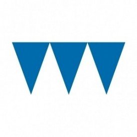 Banderines Triangulos Color Azul Fuerte (4,5 m aprox)