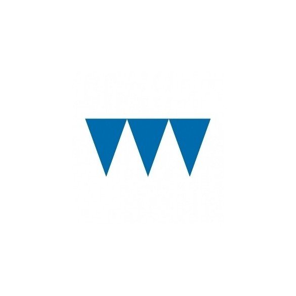 Banderines Triangulos Color Azul Fuerte (4,5 m aprox)
