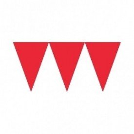 Banderines Triangulos Color Rojo (4,5 m aprox)