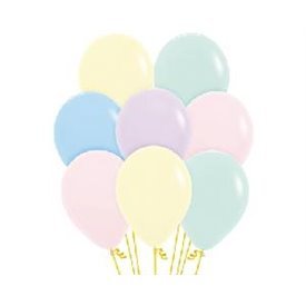 Globos Látex R36 Colores Surtidos Pastel Talco de 90cm aprox (10 ud)