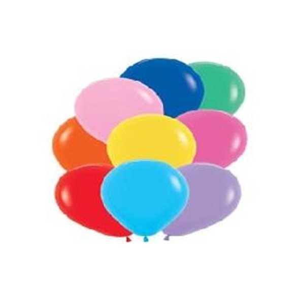 Globos Látex R5 Colores Surtidos Sólidos de 13cm aprox (100 ud)