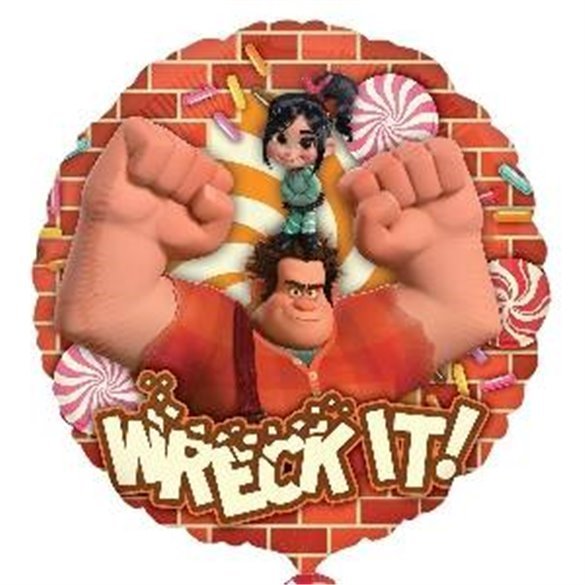 Globo foil Rompe Ralph de 45cm