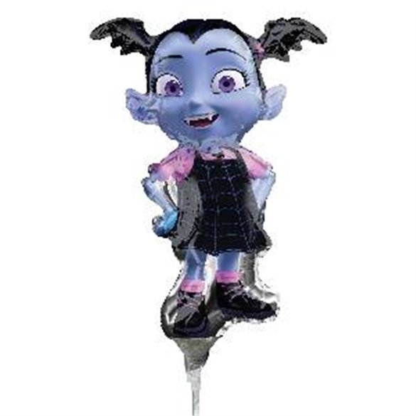 Globo Vampirina palito de 35cm sin inflar