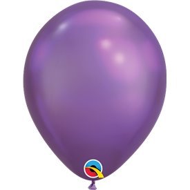 Globos CHROME QUALATEX Purple de 11"- 28cm (100)