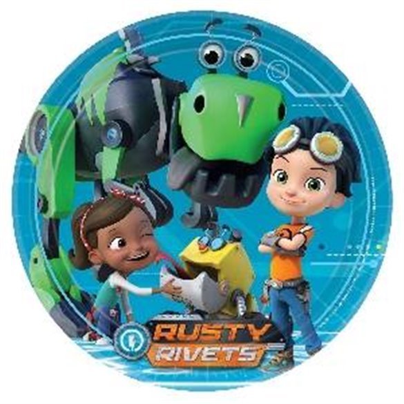 Platos Rusty Rivets de 23cm (8)