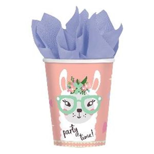 Vasos Llama de 250ml (8)
