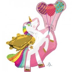 Globo foil Unicornio Alas de 86cm
