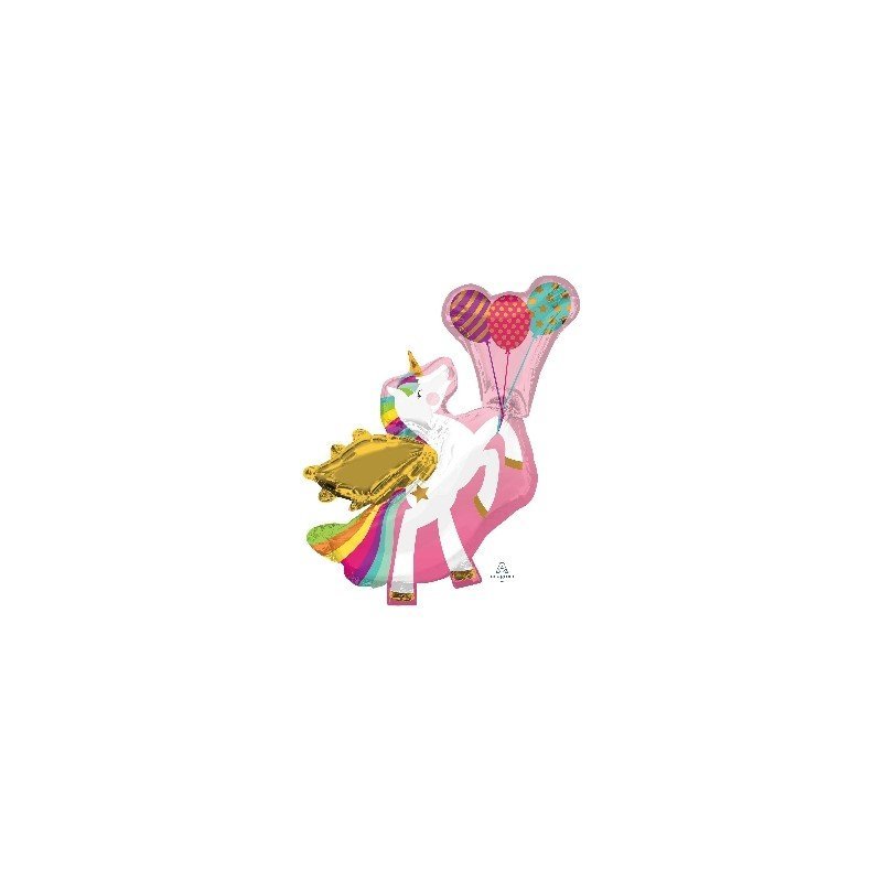 Globo foil Unicornio Alas de 86cm