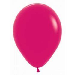 Globos Látex R12 Frambuesa Sólido de 30cm aprox (50 ud)