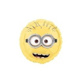 Globo Foil Minions Cara 45cm. ( Empaquetado)