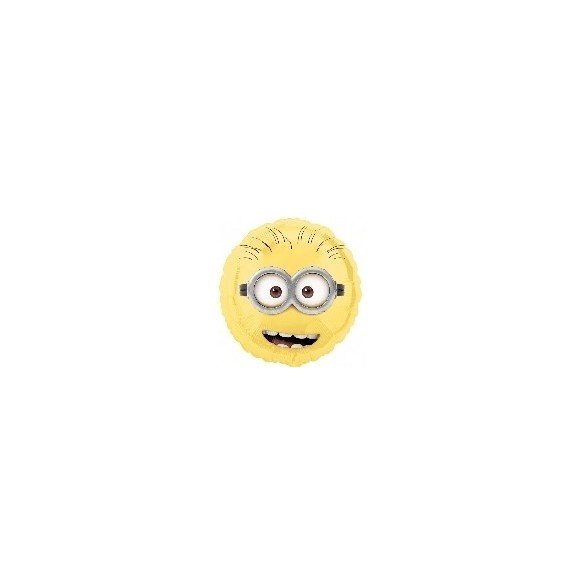 Globo Foil Minions Cara 45cm. ( Empaquetado)