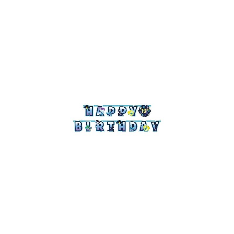 Guirnalda Battle Royal Happy Birthday de 3m122412 Amscan