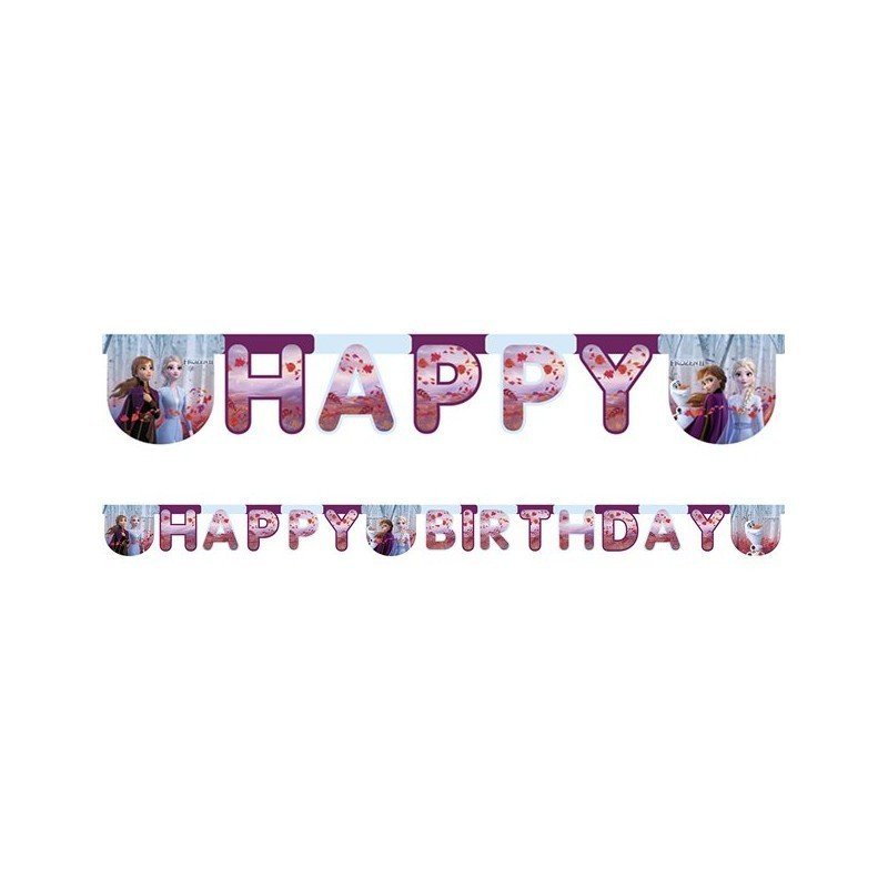 Guirnalda Happy Birthday Frozen 2