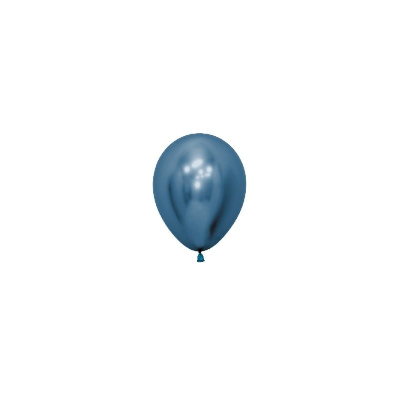 Globos látex Reflex Azúl de 30cm (50 ud)