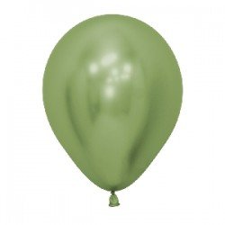 Globos látex Reflex Verde Lima de 12.5cm (50 ud)