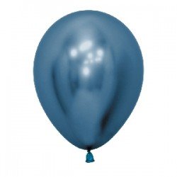 Globos látex Reflex Azúl de 12.5cm (50 ud)
