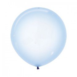 Globos Cristal Azúl pastel R24 de 60cm aprox. (10 UD)
