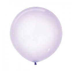 Globos Cristal Lila pastel R24 de 60cm aprox. (10 UD)