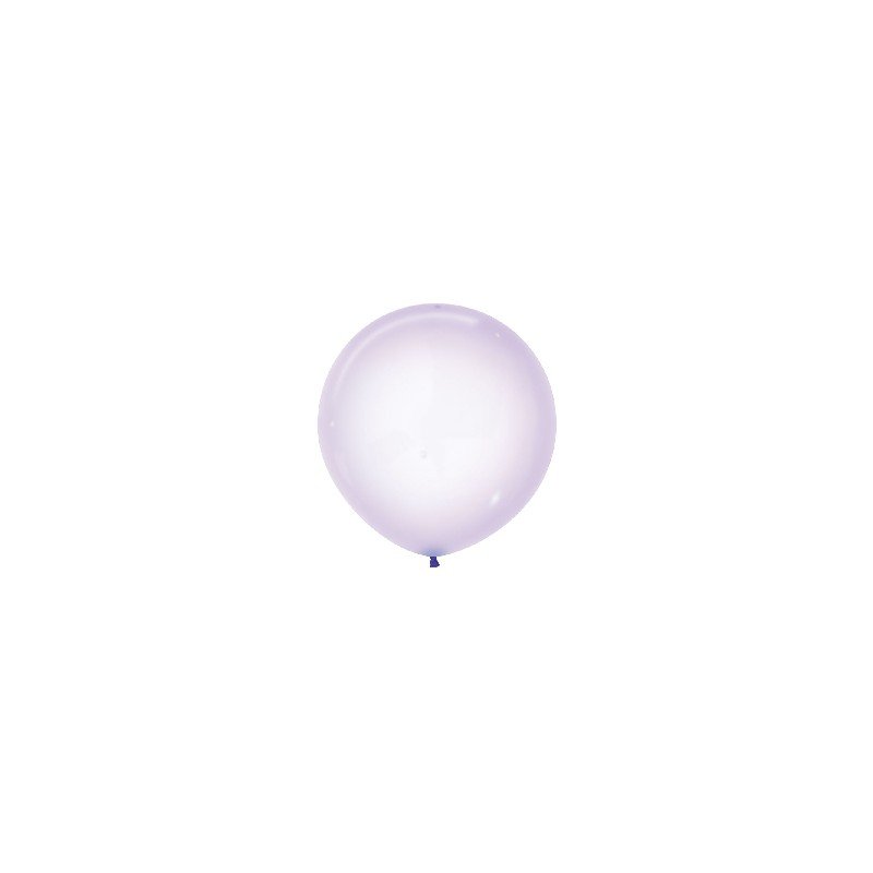 Globos Cristal Lila pastel R24 de 60cm aprox. (10 UD)