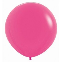 Globos Color Fucsia Neón R24 de 60cm aprox. (10 UD)